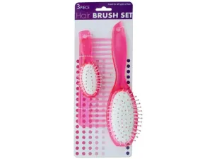 Bulk OS944 Paddle Hair Brushes  Wide Tooth Comb Set