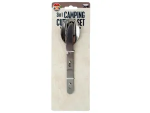 Bulk OT029 3 In 1 Camping Cutlery Set With Bottle Opener