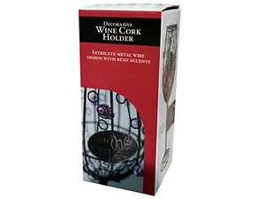 OT146 | Bulk Buys Elegant Wine Cork Holder in Glass and