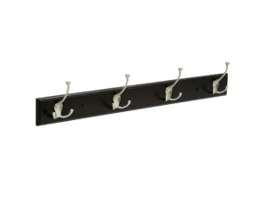 Bulk OT310 Franklin Brass Black  Satin Nickel Flared Tri-hook Rail