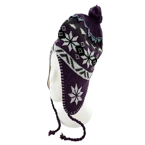 OT385 | Bulk Buys Cozy Kids' Fleece Lined Knit Hat with Pom