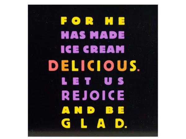 Bulk OT656 Rejoice For Ice Cream Mini Box Print Wall Art