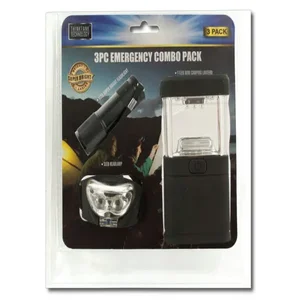 Bulk Buys 3-Piece Emergency Light Set for Camping and Power