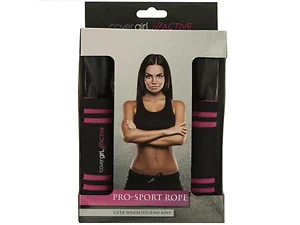 Bulk Buys Pink & Black Pro-Sport Jump Rope with Weighted