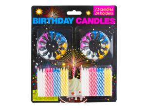 Bulk PA081 Birthday Candles With Holders Set