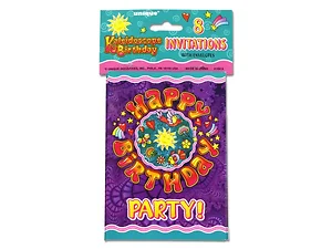 PA022 | Bulk Buys Colorful Kaleidoscope Party Invitations