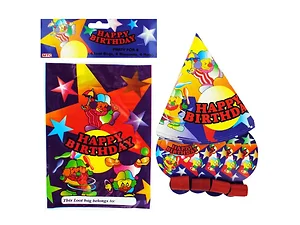Bulk Buys Circus Clown Party Set for 4 Guests - Fun &
