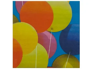 PA295 | Bulk Buys 18-Pack Balloon Theme Party Napkins