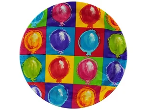 PA362 | Bulk Buys 8-Pack 8.75-Inch Balloon Plates for Party