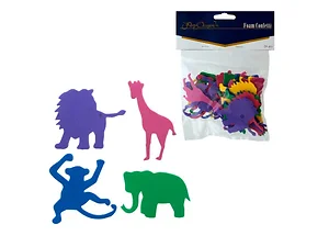 PA407 | Bulk Buys Bright and Fun Jungle Pals Foam Confetti