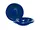 PA454 | Bulk Buys Set of 10 Blue 7-Inch Plastic Bowls for