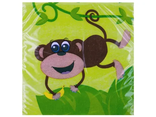 PA337 | Bulk Buys Monkeys Beverage Napkins - 20 Pack, Fun