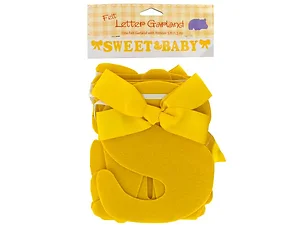 PA709 | Bulk Buys Sweet Baby Shower Felt Banner - 5 Feet