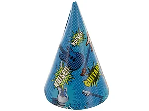 PA779 | Bulk Buys Rock Star Party Hat Set for Boys - 6 Pack