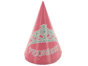 PA864 | Bulk Buys Princess Birthday Party Hat Set - 6 Count