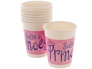 PB456 | Bulk Buys Sparkly Princess Party Hot/Cold Cups Set