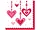 PB482 | Bulk Buys Romantic Heart Lunch Napkins for Special
