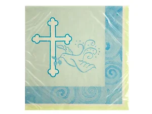 PB560 | Bulk Buys Elegant Blue Dove Celebration Napkins