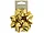 PB603 | Bulk Buys Shiny Gold Star Self-Adhesive Gift Bow