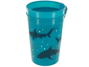 PB692 | Bulk Buys Ocean Themed Shark Cups Set - 12 Oz,