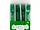 PB768 | Bulk Buys 24-Pack Glittery Green Mini Forks for