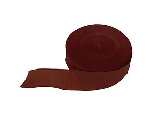 PC175 | Bulk Buys Rustic Chocolate Brown Crepe Streamer for