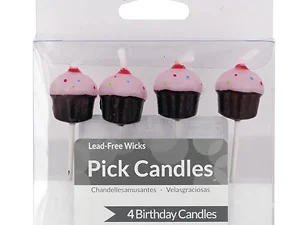 PB967 | Bulk Buys Colorful Cupcake Birthday Candles with