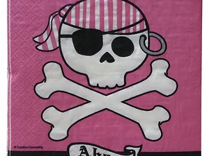 PB916 | Bulk Buys Pirate Party Ahoy Lunch Napkins - 16 Count