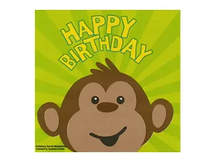 PC043 | Bulk Buys Monkeyin' Around Birthday Party Napkin