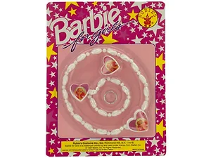 PC288 | Bulk Buys Barbie Heart Charm Pearl Jewelry Set for