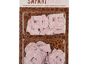 PF144 | Bulk Buys Safari-Themed Alphabet Chipboard