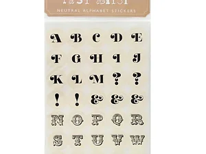 PF149 | Bulk Buys Neutral Alphabet Stickers for