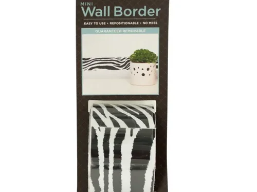 PF154 | Bulk Buys Removable Zebra Print Wall Border Decor
