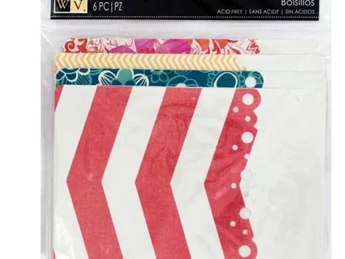 PF165 | Bulk Buys Colorful Designer Scrapbooking Pockets