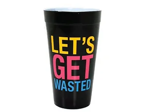 PC656 | Bulk Buys Party Ready Let's Get Wasted Plastic