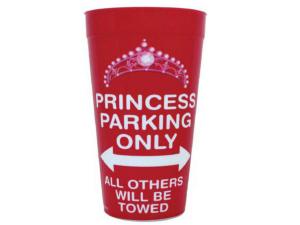 Bulk PC675 Princess Parking Only Plastic Tumbler Cup