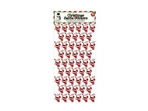 SA221 | Bulk Buys Joyful Santa Stickers - 50 Pack for
