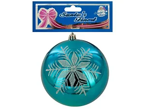 SA585 | Bulk Buys Glittery Snowflake Ball Ornament for