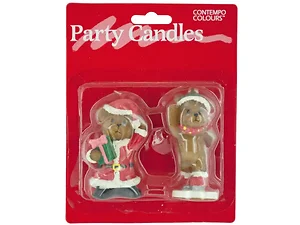 SA673 | Bulk Buys Adorable Holiday Teddy Bear Candle Set