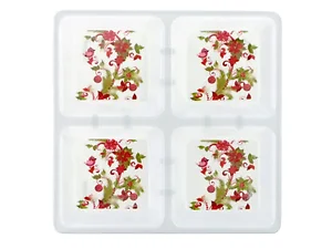 SC017 | Bulk Buys Holly Design Four-Compartment Holiday