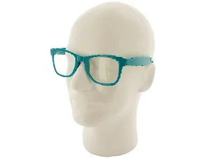 Bulk Buys Turquoise 8-Bit Wayfarer Glasses for Parties