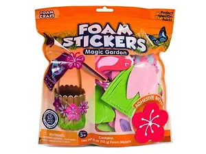 Bulk Buys Colorful Magic Garden Foam Stickers for Crafting