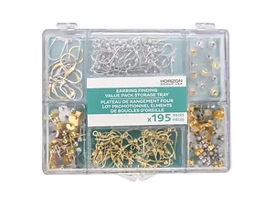 SC497 | Bulk Buys Assorted Earring Findings Kit in Acrylic