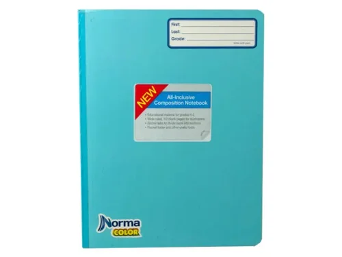 SC535 | Bulk Buys Light Blue Composition Book with 100