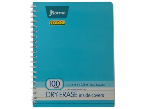 SC548 | Bulk Buys Light Blue Wirebound Notebook with 100