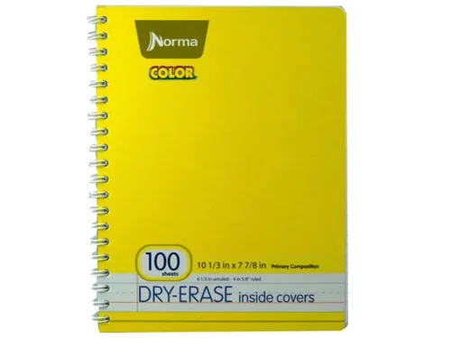 SC549 | Bulk Buys Bright Yellow Wirebound Notebook with 100