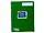 SC556 | Bulk Buys Green Wirebound Wide Ruled Notebook with