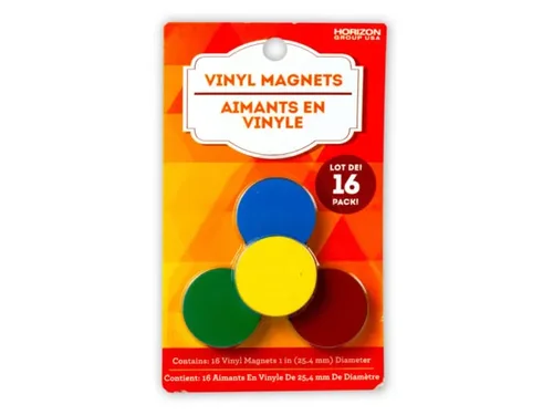 SC569 | Bulk Buys 16 Pack Colorful Vinyl Magnets