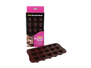 UU122 | Bulk Buys Silicone Heart-Shaped Chocolate Mold for