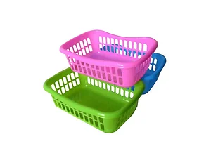 UU128 | Bulk Buys Vibrant Vented Plastic Storage Baskets